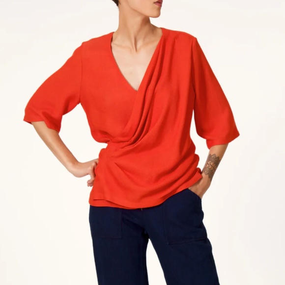 Anne Willi Drape Top in Beige "Limpopo" - Picture 2 of 2